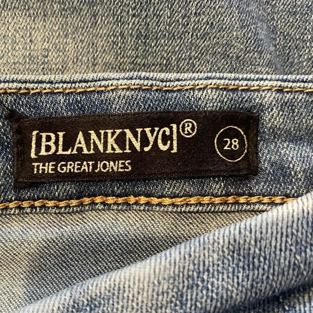 BLANK NYC The Great Jones High Rise Skinny Denim Jeans Size 28